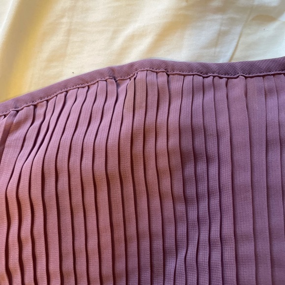 Purple Pleated Mini Dress - Picture 2 of 3
